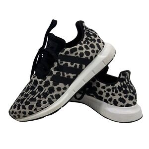 Adidas Originals Leopard Print Sneakers Women's US 9 Black White